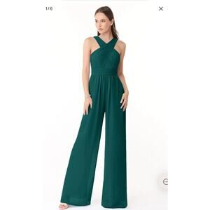 NWT Azazie jumpsuit teal plus size 20
